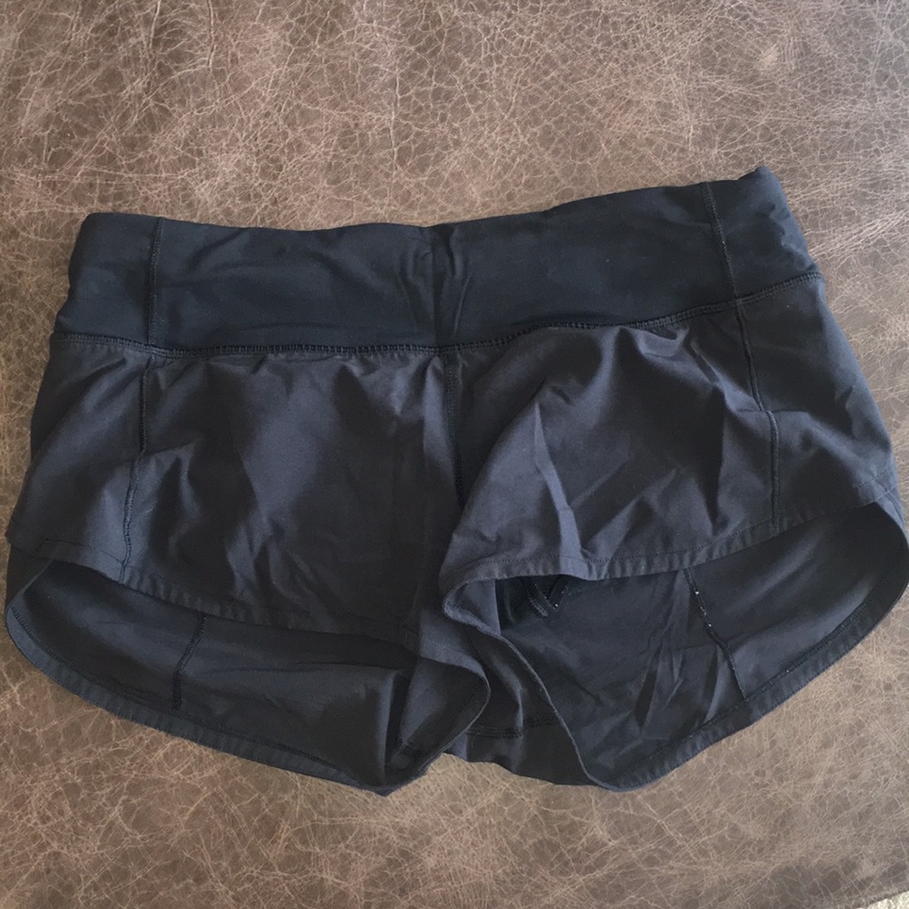 Lululemon run times shorts black 4